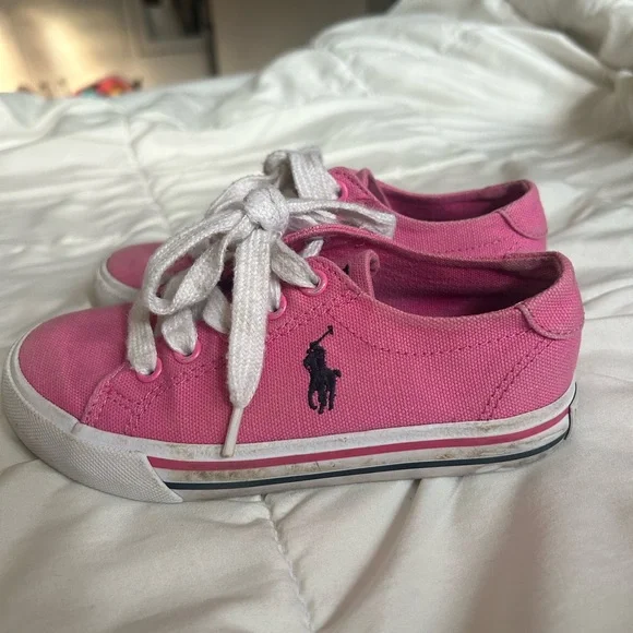 Toddler size 11 sneakers pink Polo Ralph Loren - Picture 11 of 11